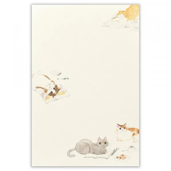 Writing Paper Pad - Cat at Home