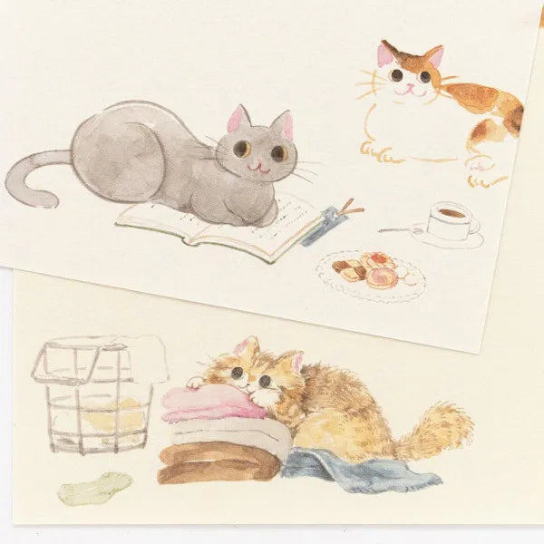 Writing Paper Pad - Cat at Home