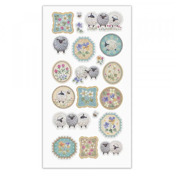 Embroidery Stickers - Sheep