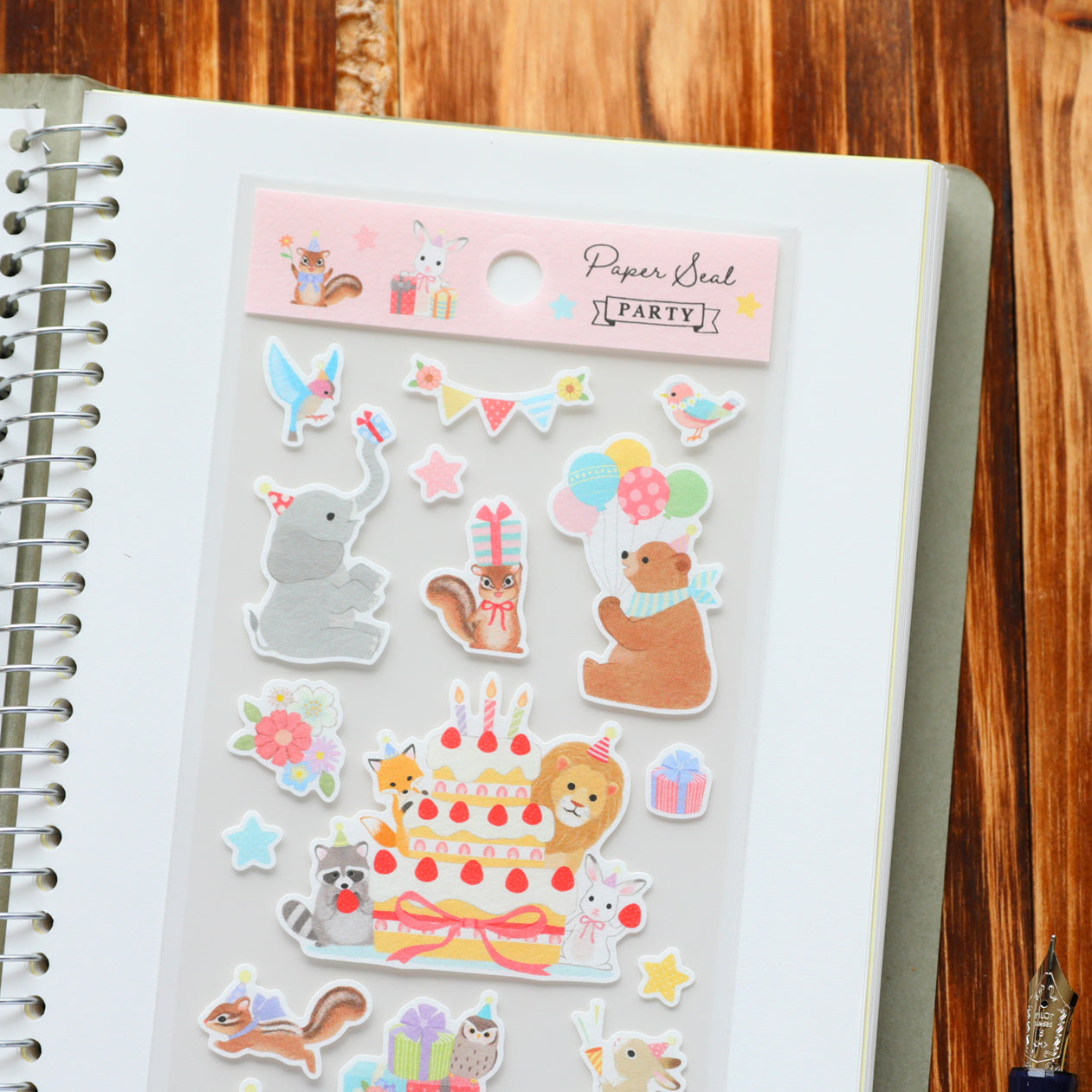 Miki Takahashi Stickers - Birthday Animals