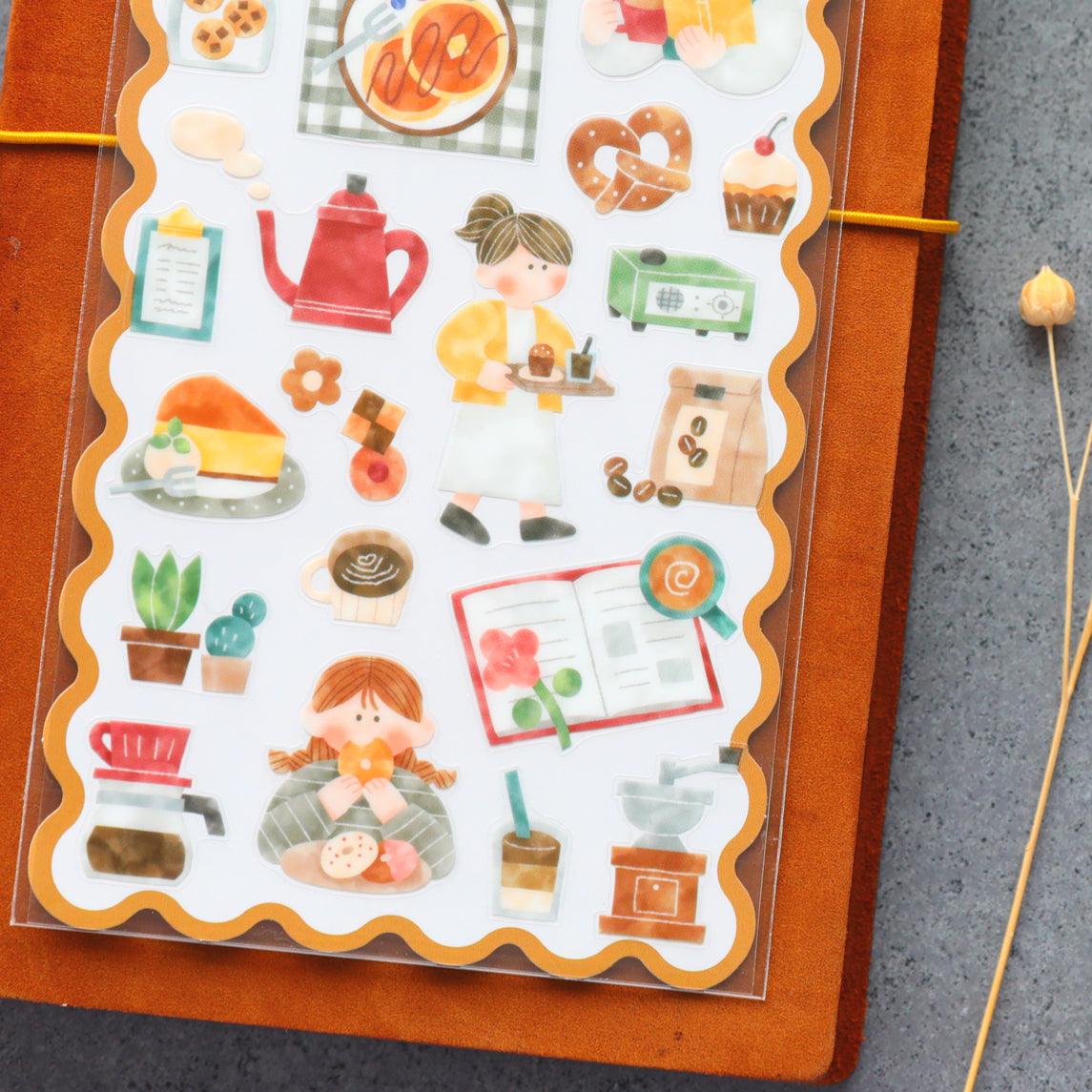 Routine Charm Stickers - Cafe