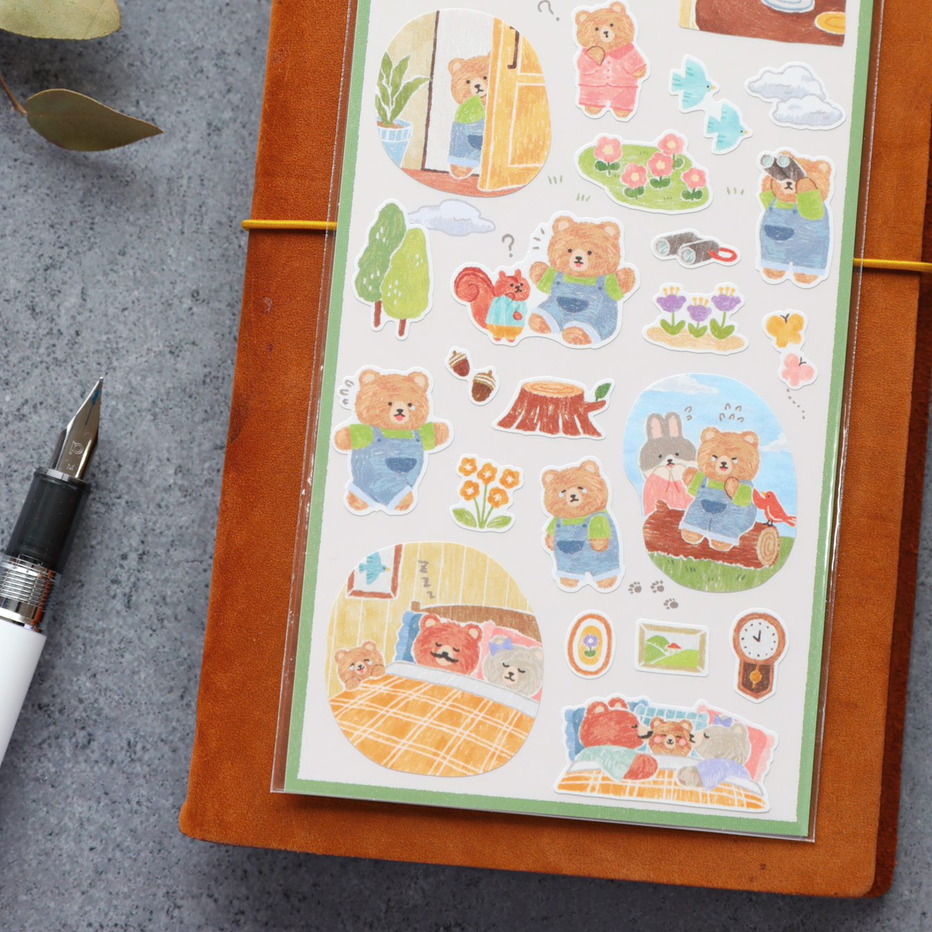 Story Book Stickers - Bear's Daily Life