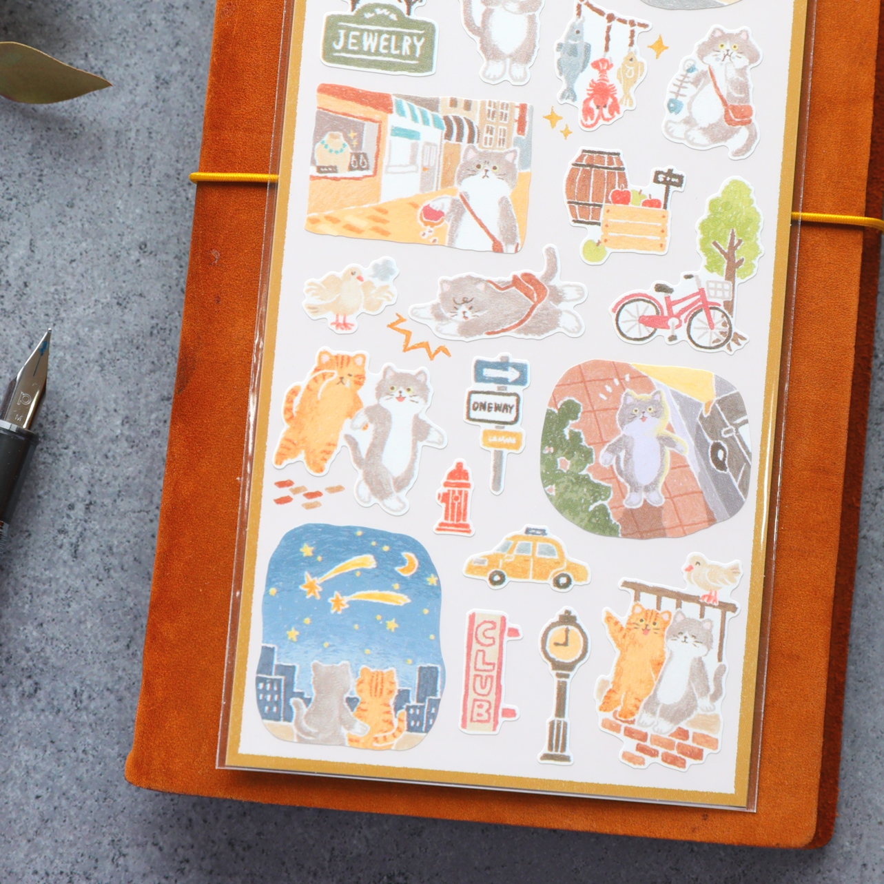 Story Book Stickers - Cat's Daily Life