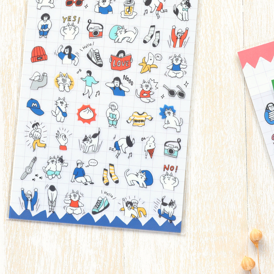 Happy Snappy Stickers - Blue