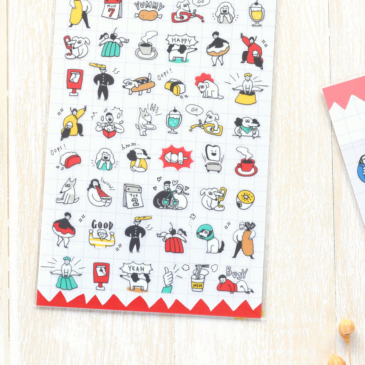 Happy Snappy Stickers - Red