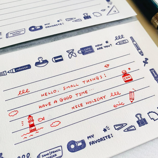 eric x Oeda Letterpress Notepad (2 designs)