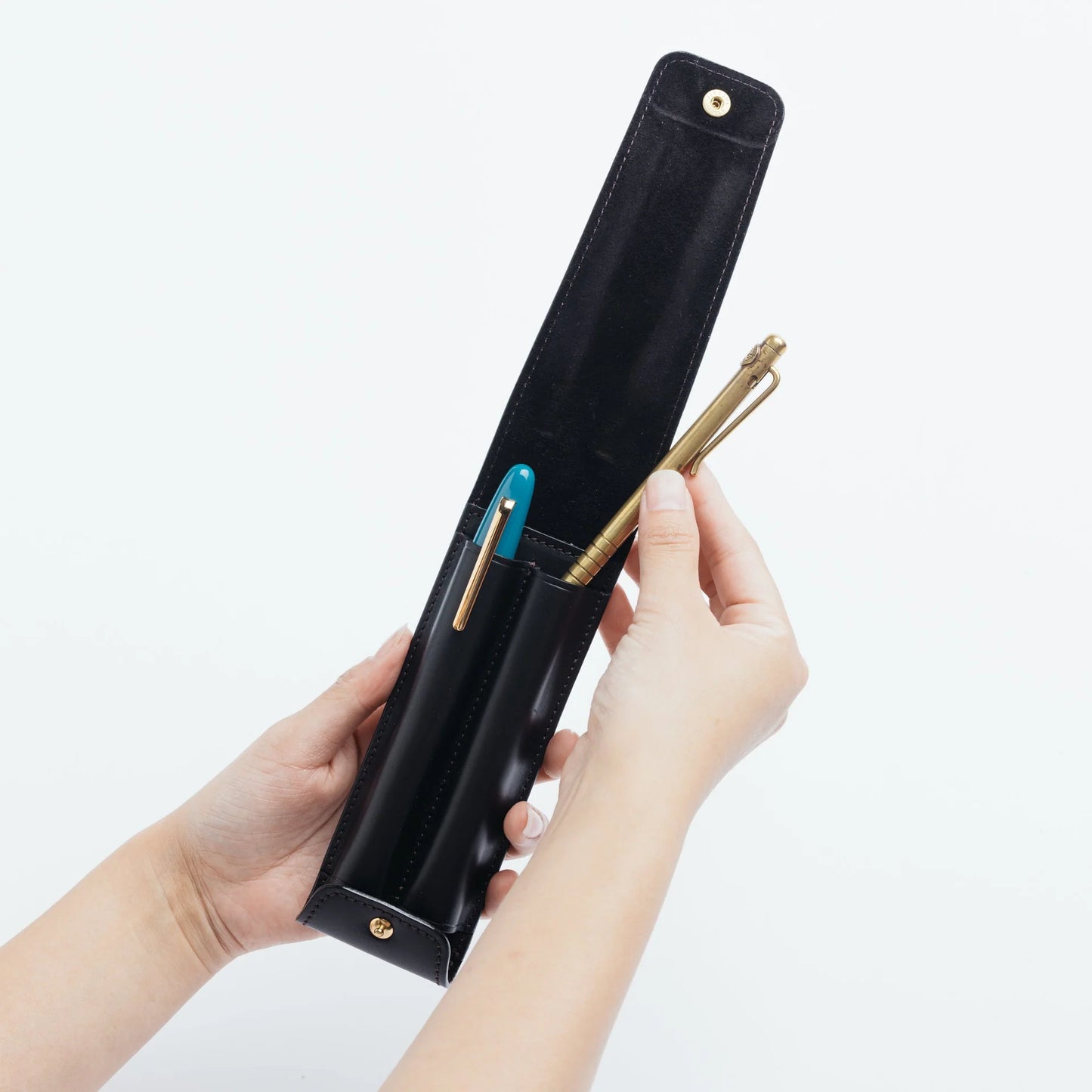 The Superior Labor INGRASSATO Leather Fountain Pen Case - (2 Pens)