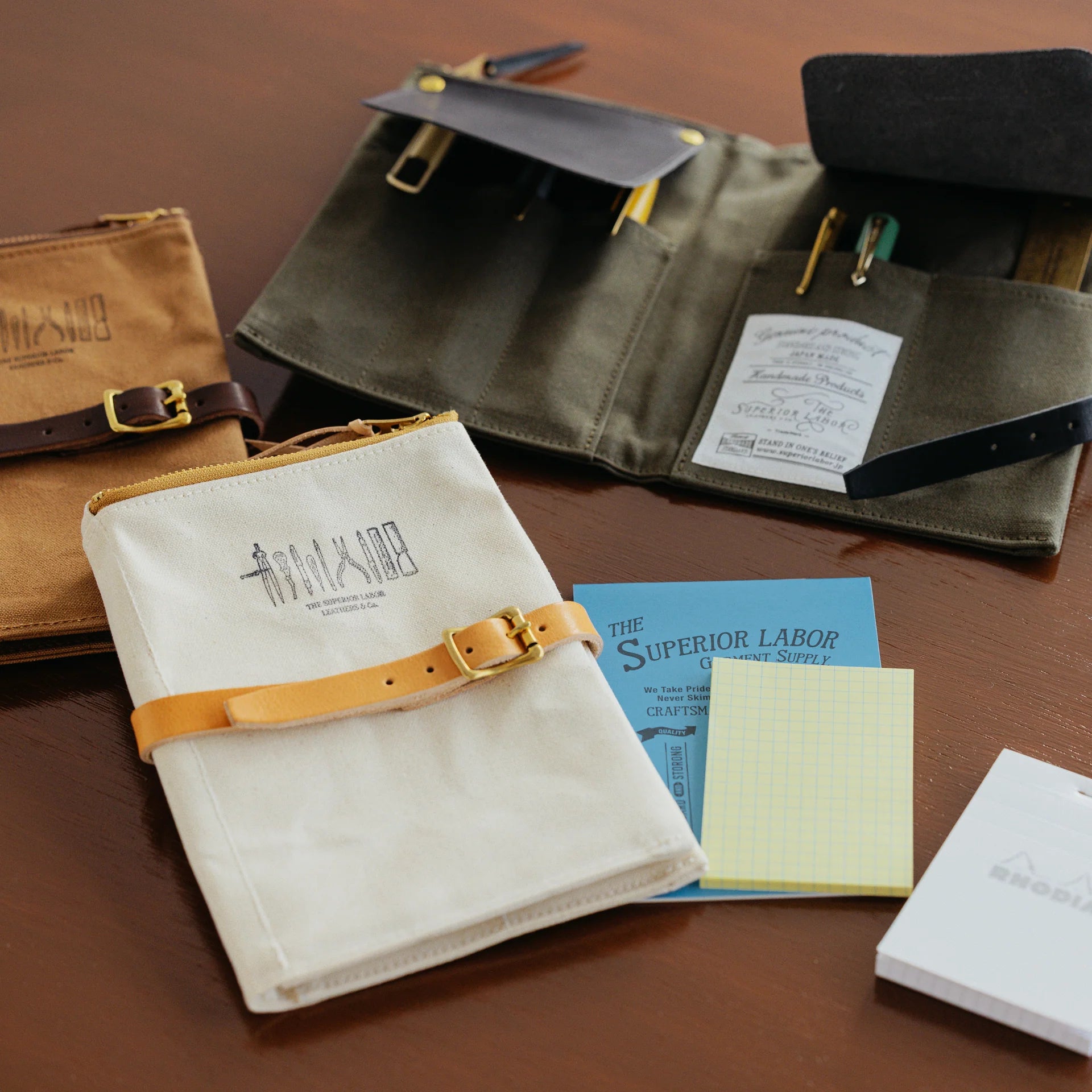 THE SUPERIOR LABOR / Paraffin Canvas Pen Case – Cute Things from Japan