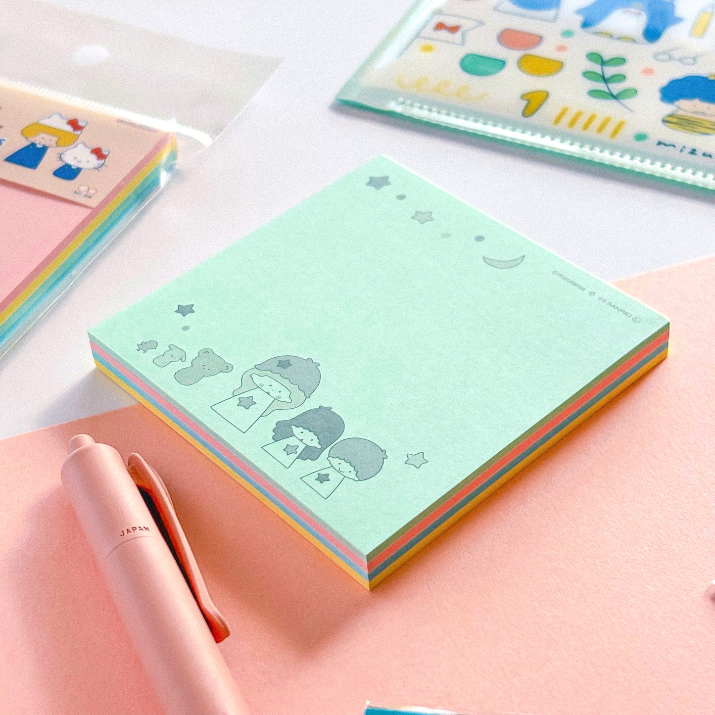 Limited Edition Sticky Notes - mizutama x Sanrio Characters