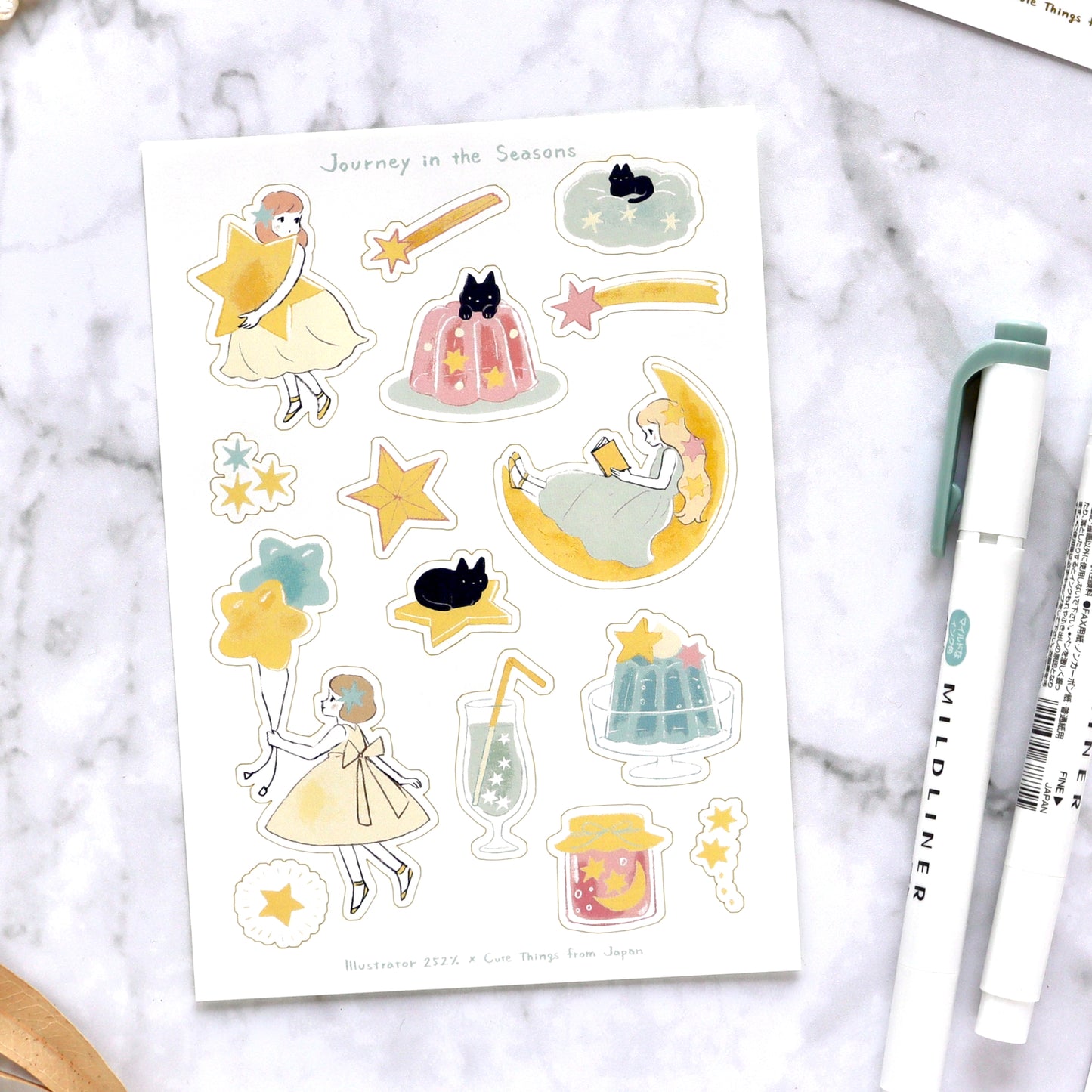 CTFJ x 252% / Stickers - Moon Night