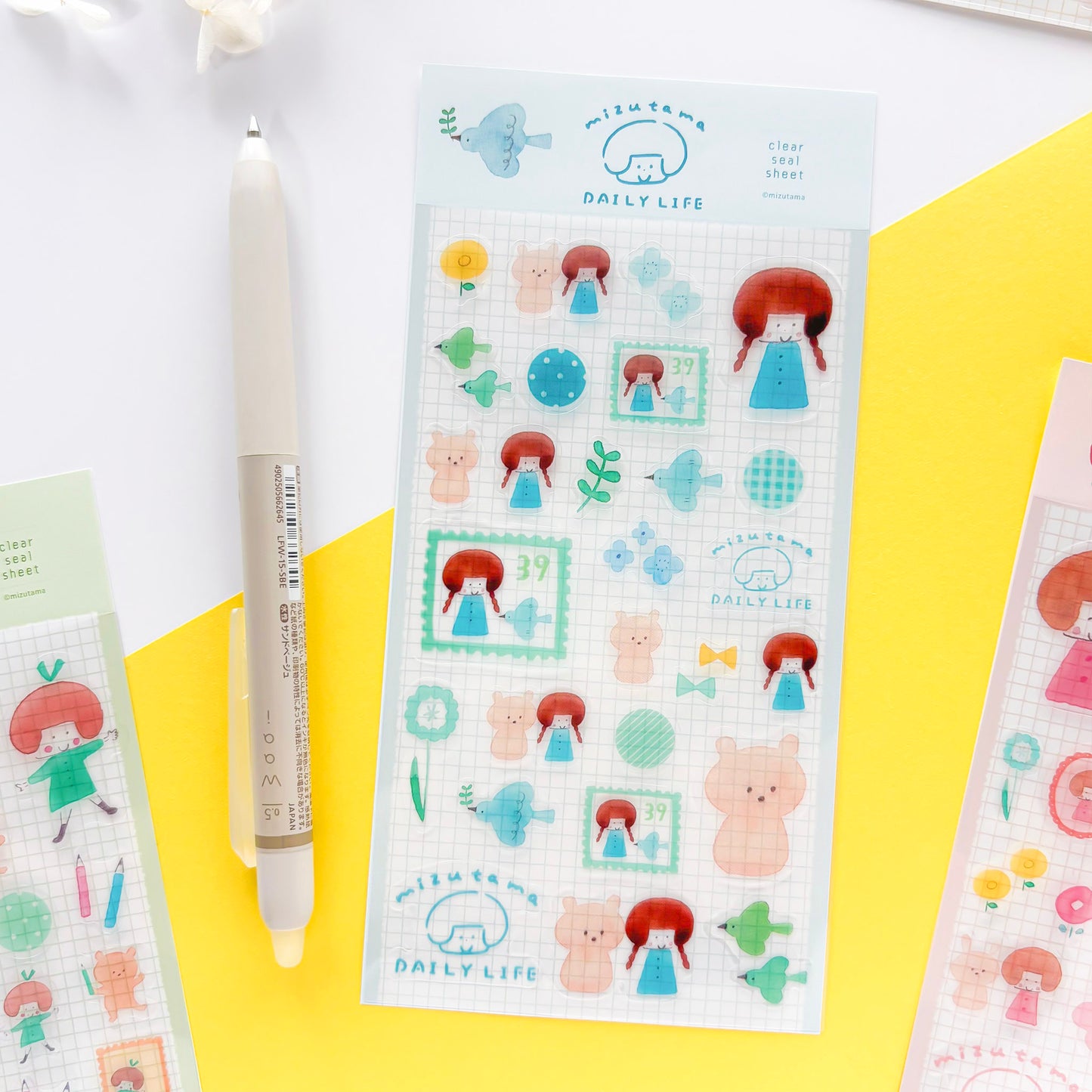 mizutama / Limited Edition / Stickers - Happy Blue Bird