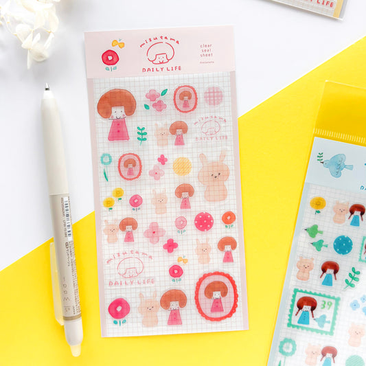 mizutama / Limited Edition / Stickers - Happy Flower Life
