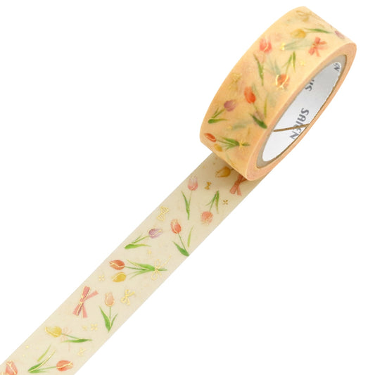 SAIEN / Shiny Washi Tape - Tulip