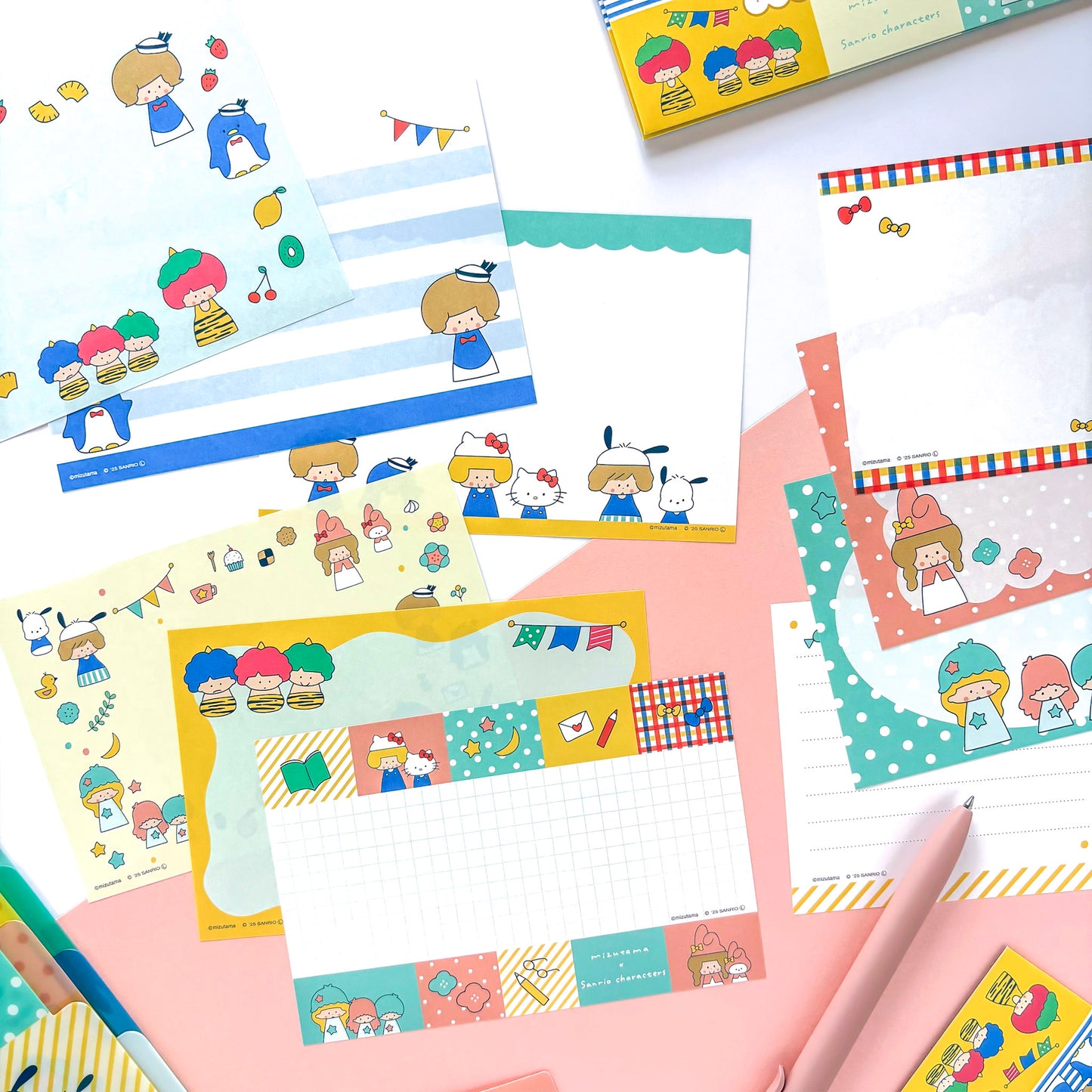 mizutama / Limited Edition Mini Letter Set - Sanrio All Stars