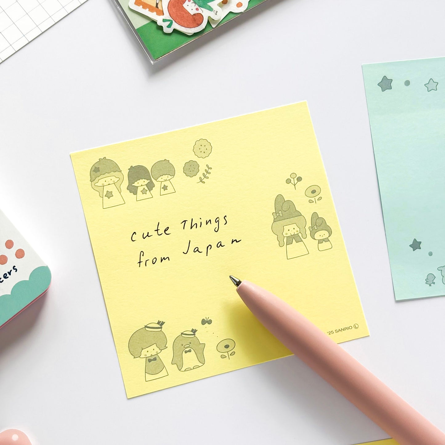Limited Edition Sticky Notes - mizutama x Sanrio Characters