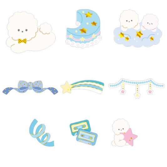 Flake Stickers - Fluffy Dog