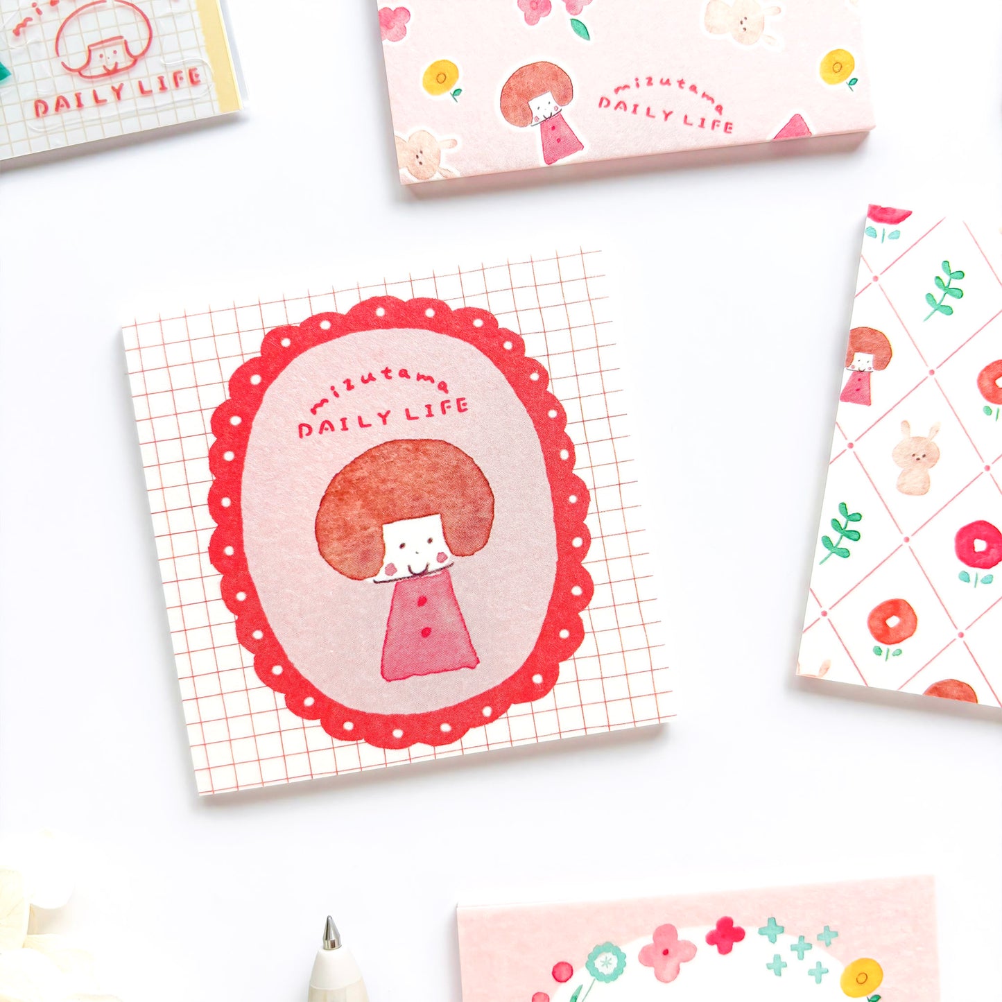 mizutama Limited Edition Petit Origami Memo Pad Set - Happy Flower Life (120 sheets)