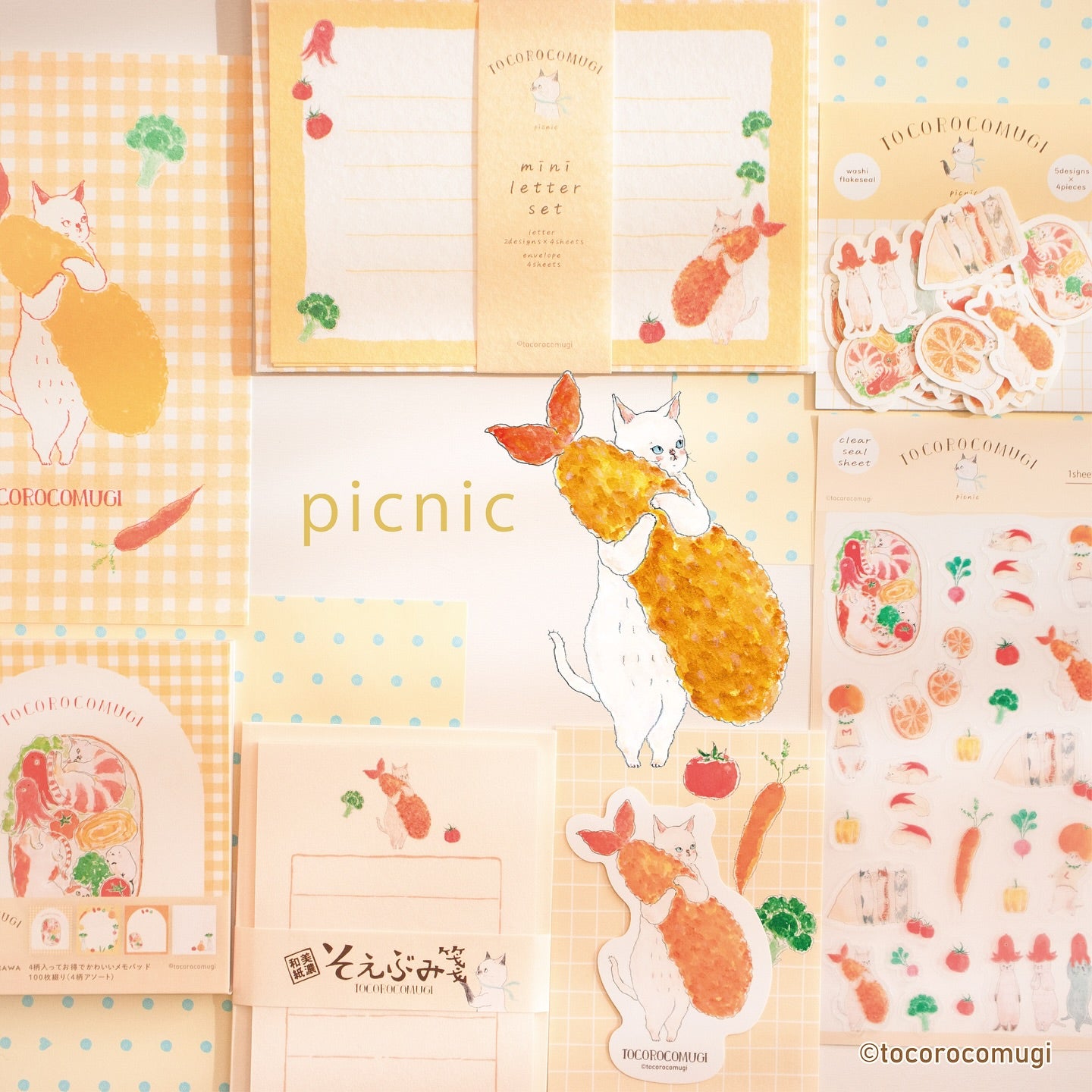 Tocorocomugi / Limited Edition / Memo Pad - Picnic