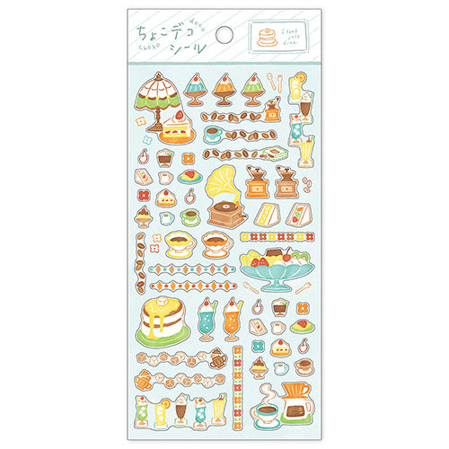 Mind Wave / Choko-deco Stickers - Retro Cafe