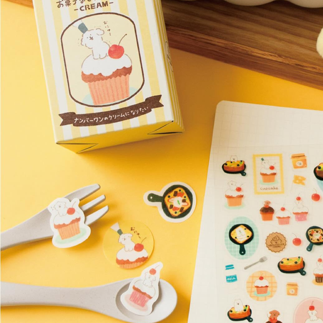 Furukawa Paper / Flake Stickers in Paper Box - Dog