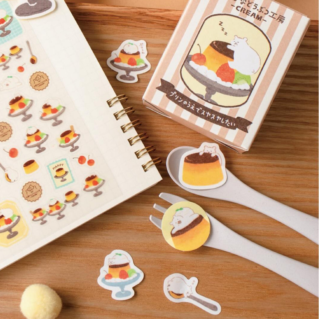 Furukawa Paper / Flake Stickers in Paper Box - Bear