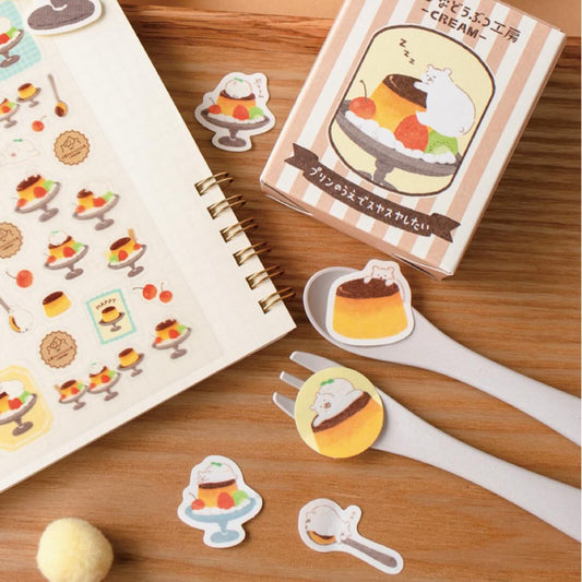 Furukawa Paper / Flake Stickers in Paper Box - Bear