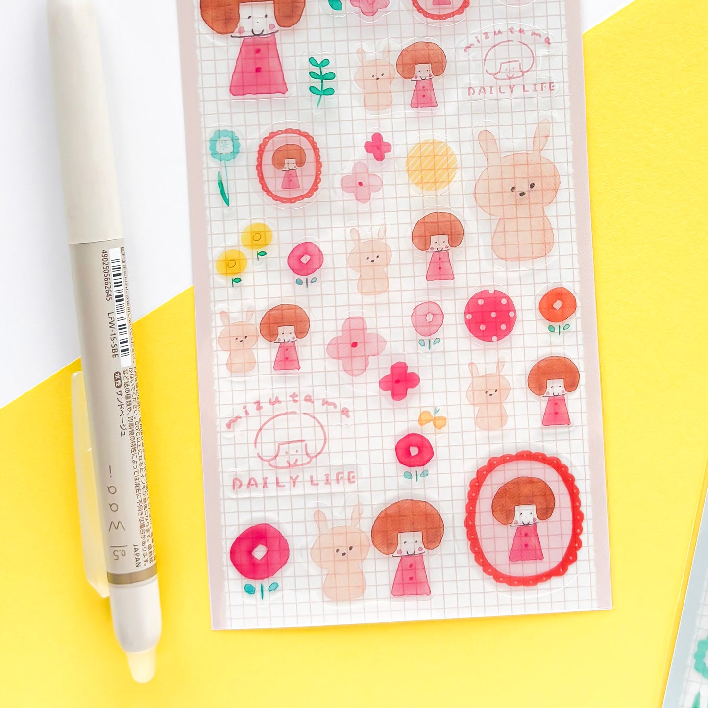 mizutama / Limited Edition / Stickers - Happy Flower Life