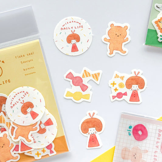 mizutama / Limited Edition / Flake Stickers - Sweet Candies