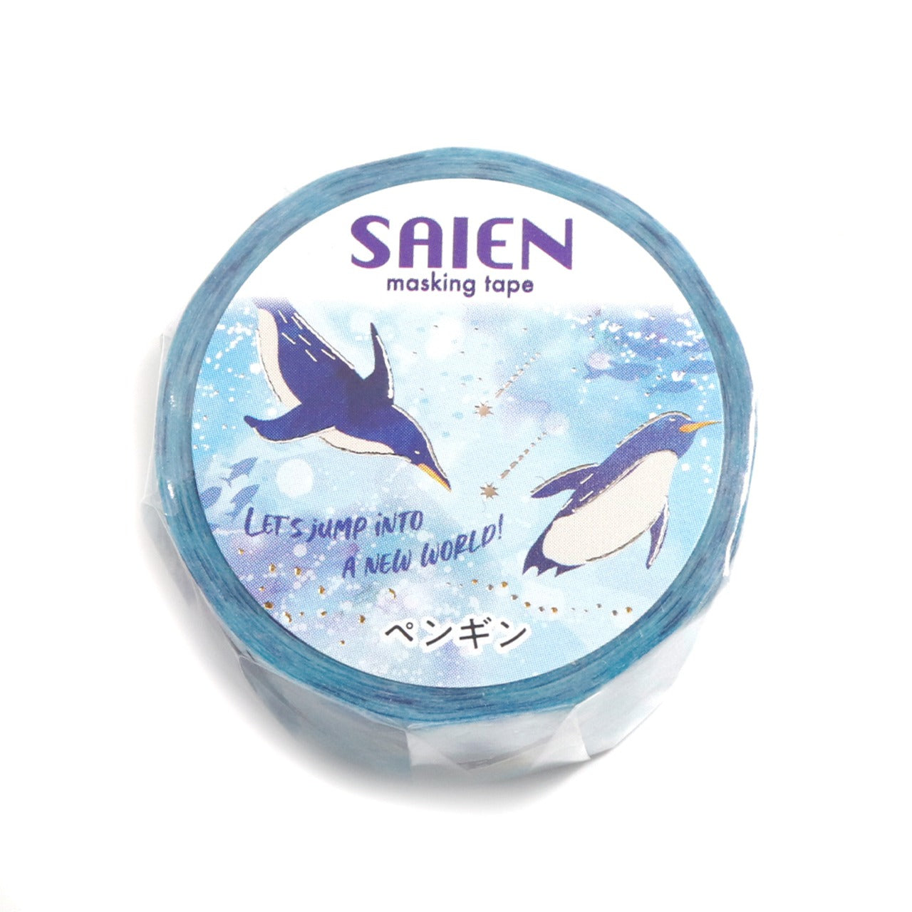 SAIEN / Shiny Washi Tape - Penguin