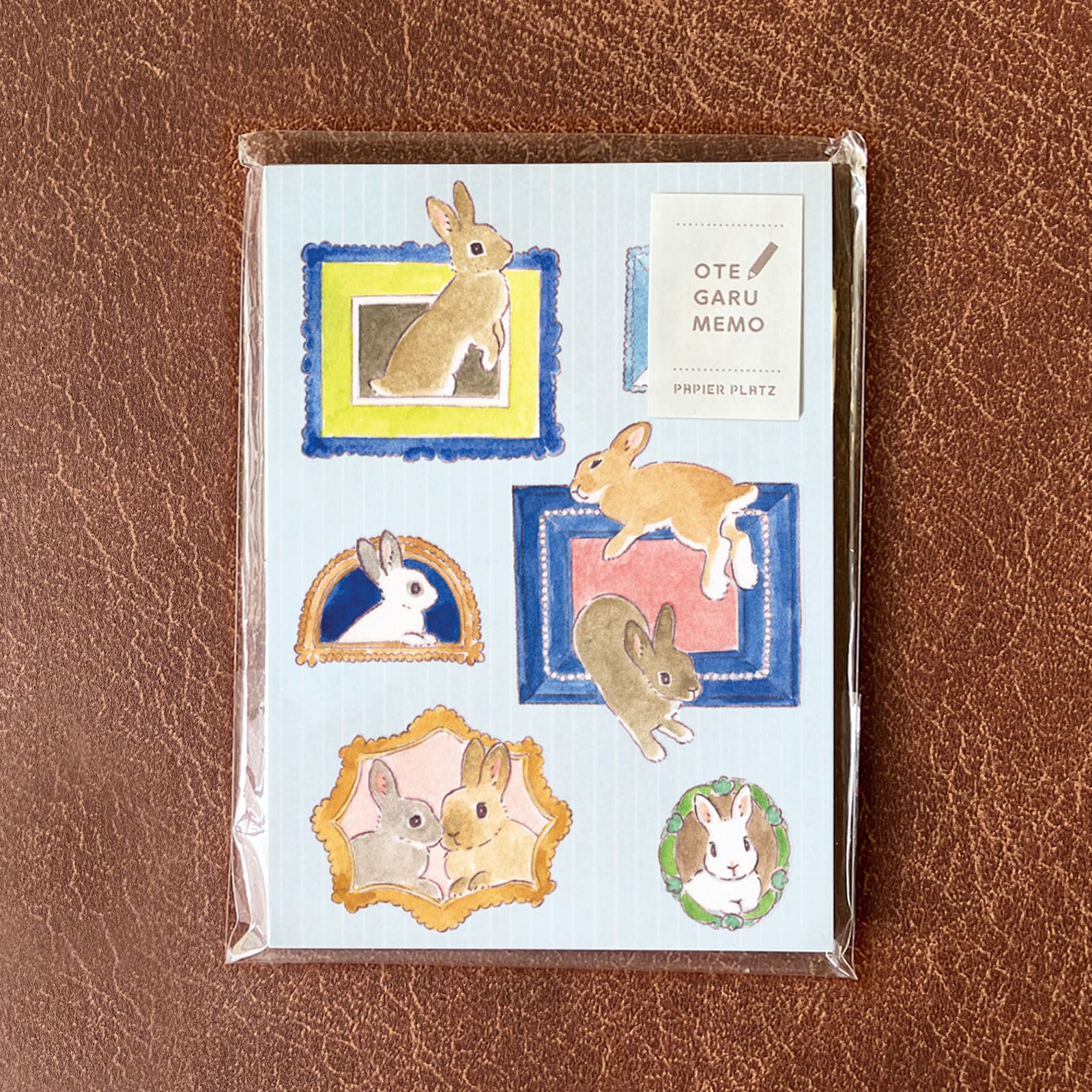 Memo Pad Bunny and Frames Cute Things from Japan
