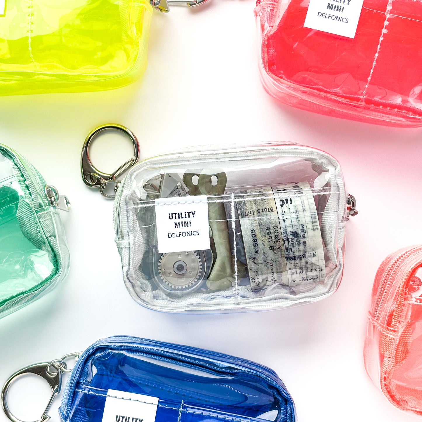 Delfonics / Mini Utility Pouch Keychain - Clear (Clear)