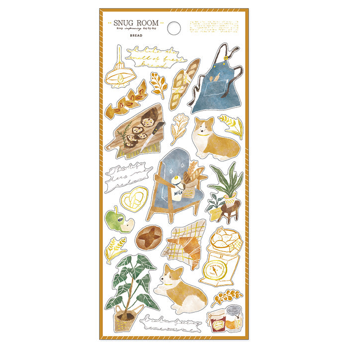 Snug Room Stickers - Bread & Dog