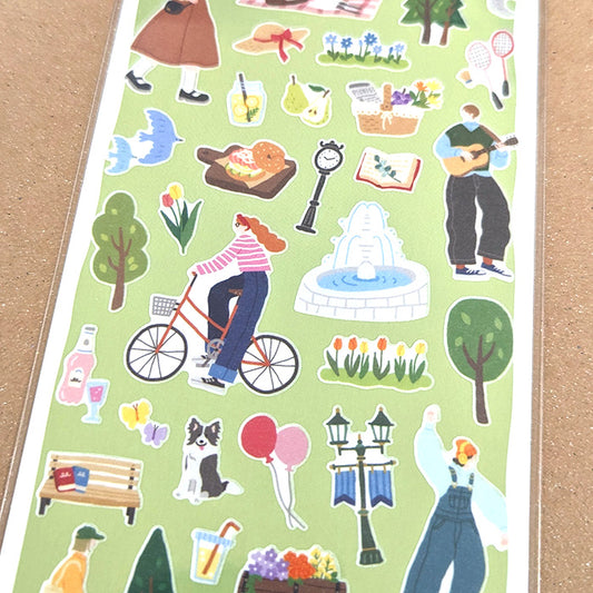 Doing Stickers - Enjoying the Day