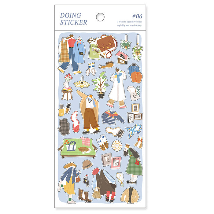 Doing Stickers - Getting Dressed