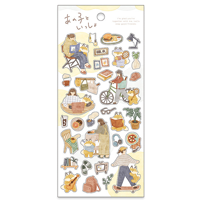 With Animals Stickers - With Fox