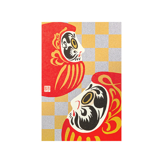 Winter Limited Postcard - Daruma