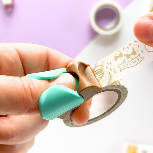 Limited Edition / Bird Tape Cutter - mizutama color (choco mint)