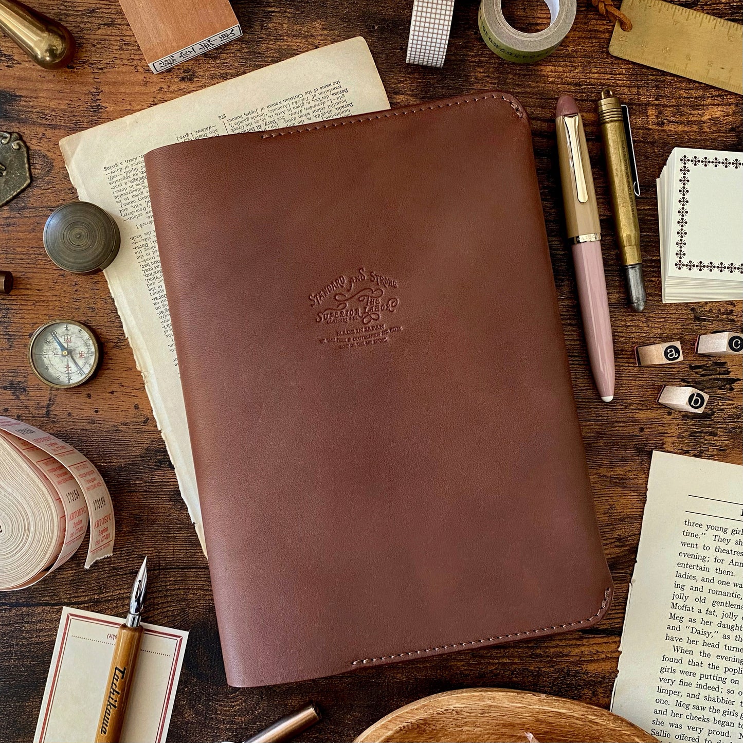 The Superior Labor / Leather Notebook Cover - Brown (A5)