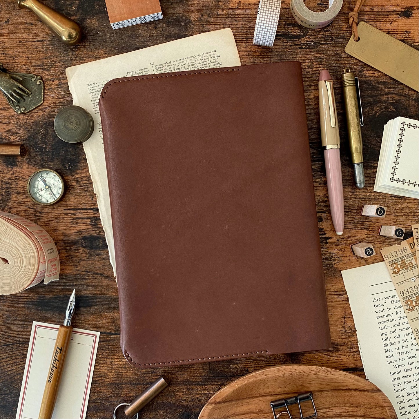 The Superior Labor / Leather Notebook Cover - Brown (A5)