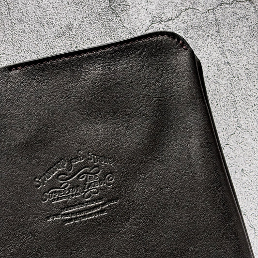 The Superior Labor / Oil Leather B6 Notebook Cover - Black