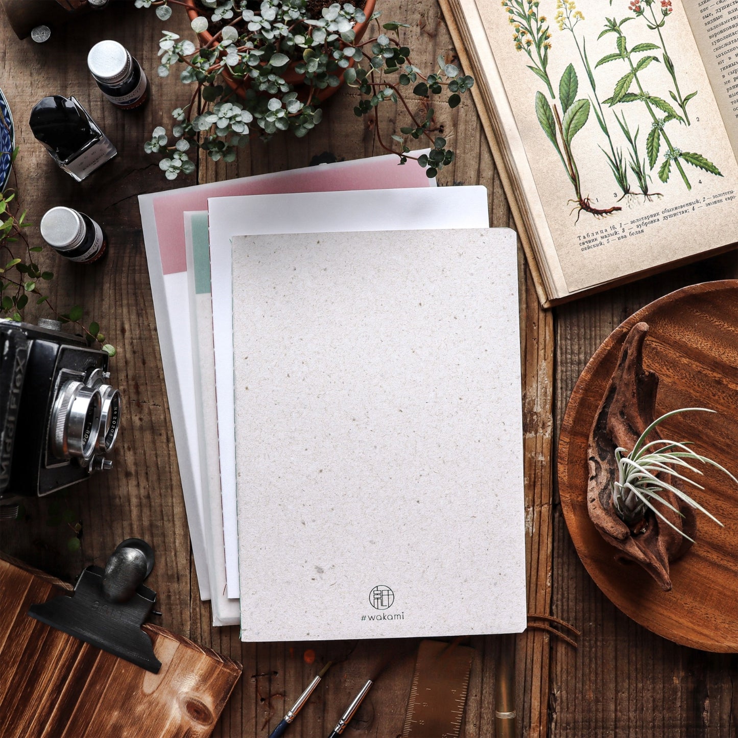 Sutenai 100% Recycled Washi Paper Notebook - Plain A5