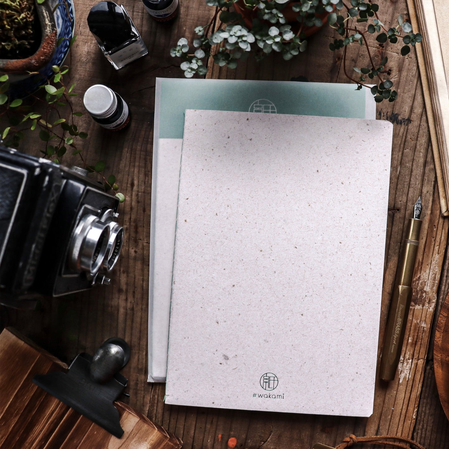 Sutenai 100% Recycled Washi Paper Notebook - Plain A5
