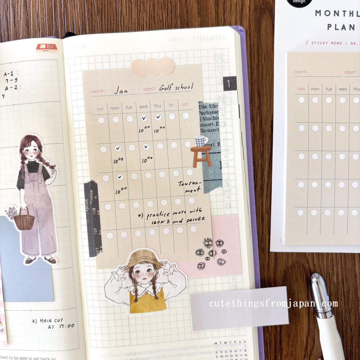 Daily Plan Sticky Note - Monthly Plan