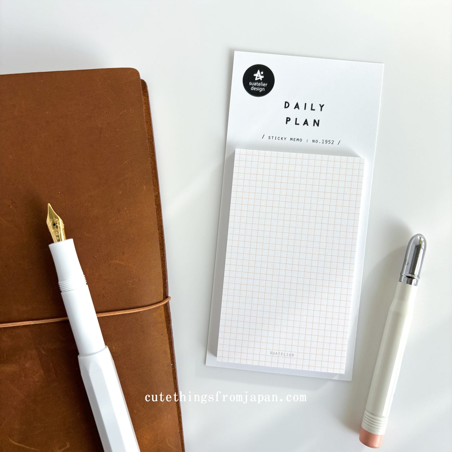 Daily Plan Sticky Note - Grid Memo