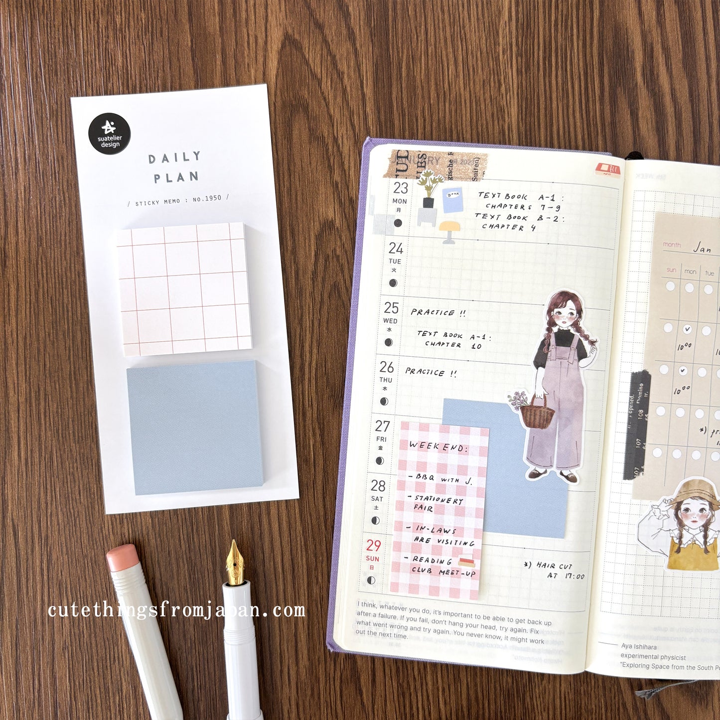 Daily Plan Sticky Note - Square