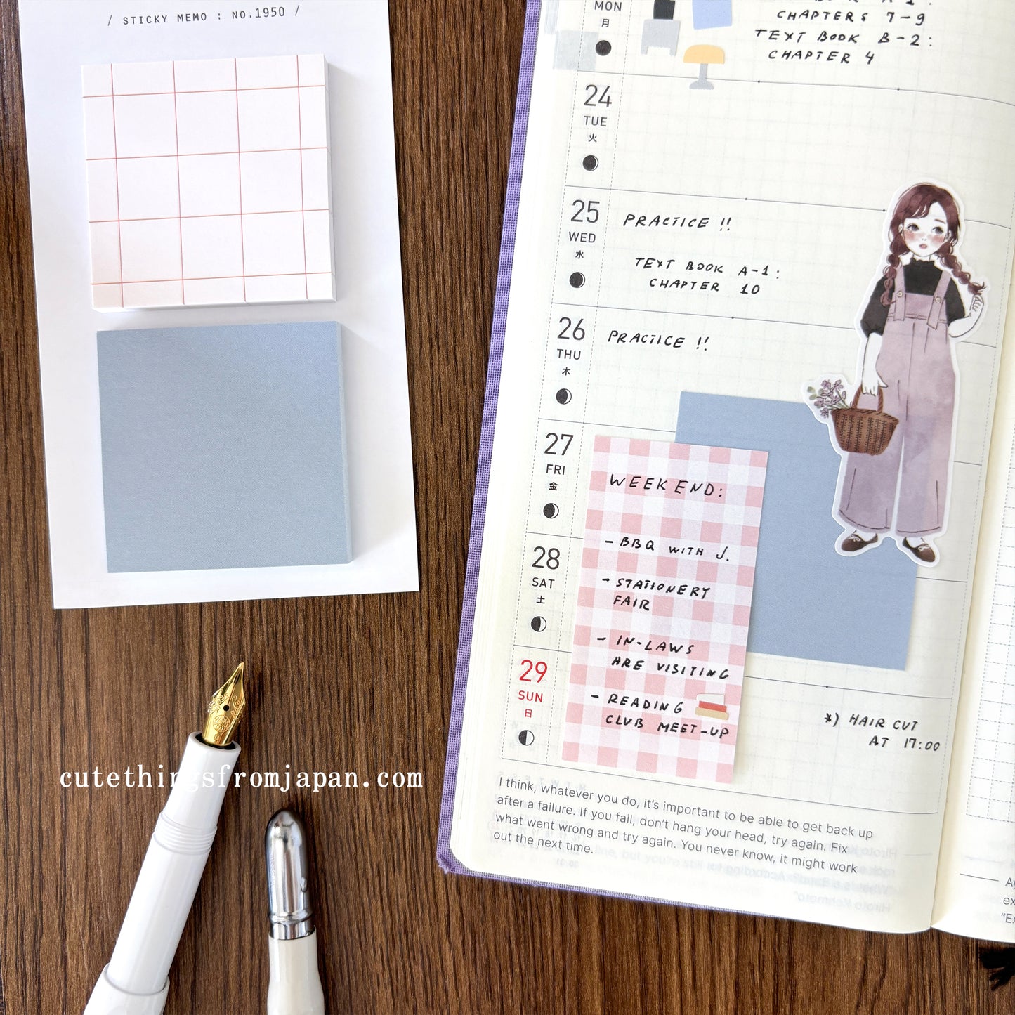 Daily Plan Sticky Note - Square