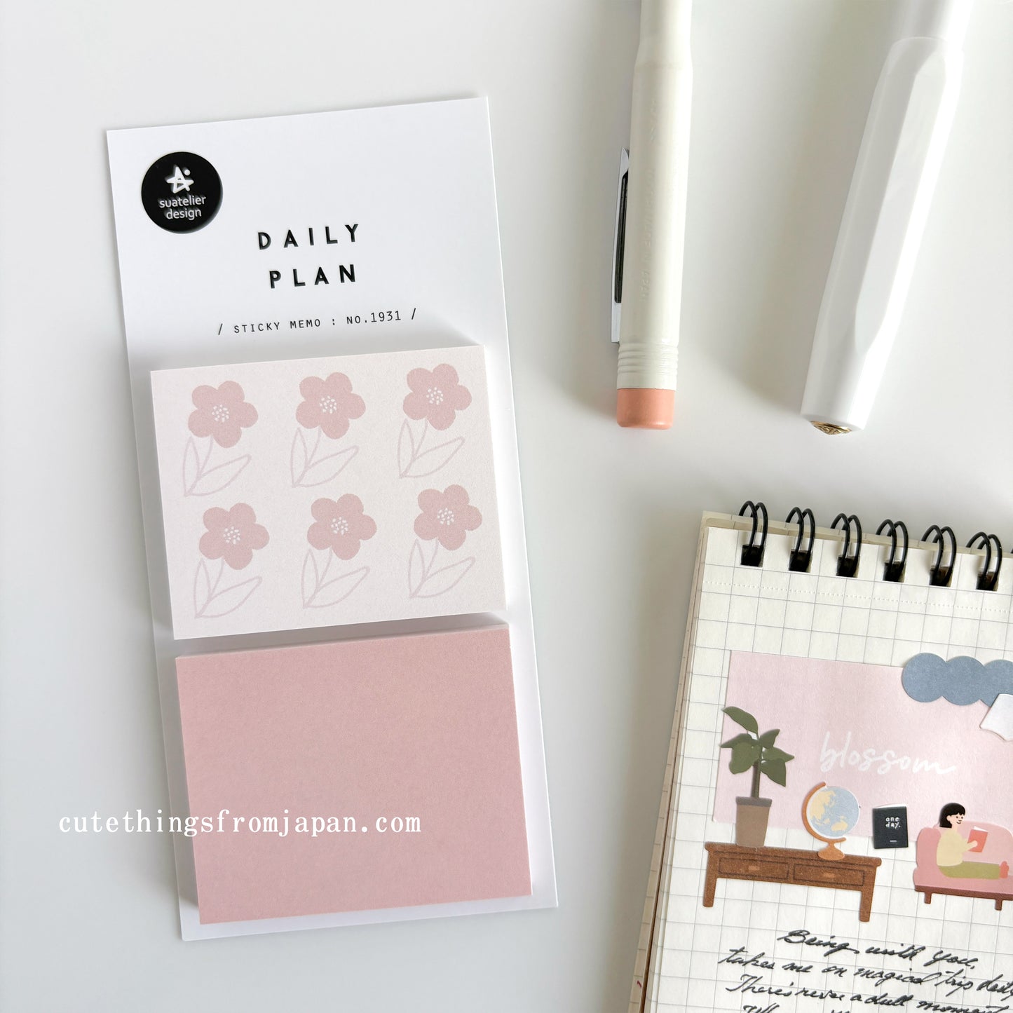 Daily Plan Sticky Note - Flower