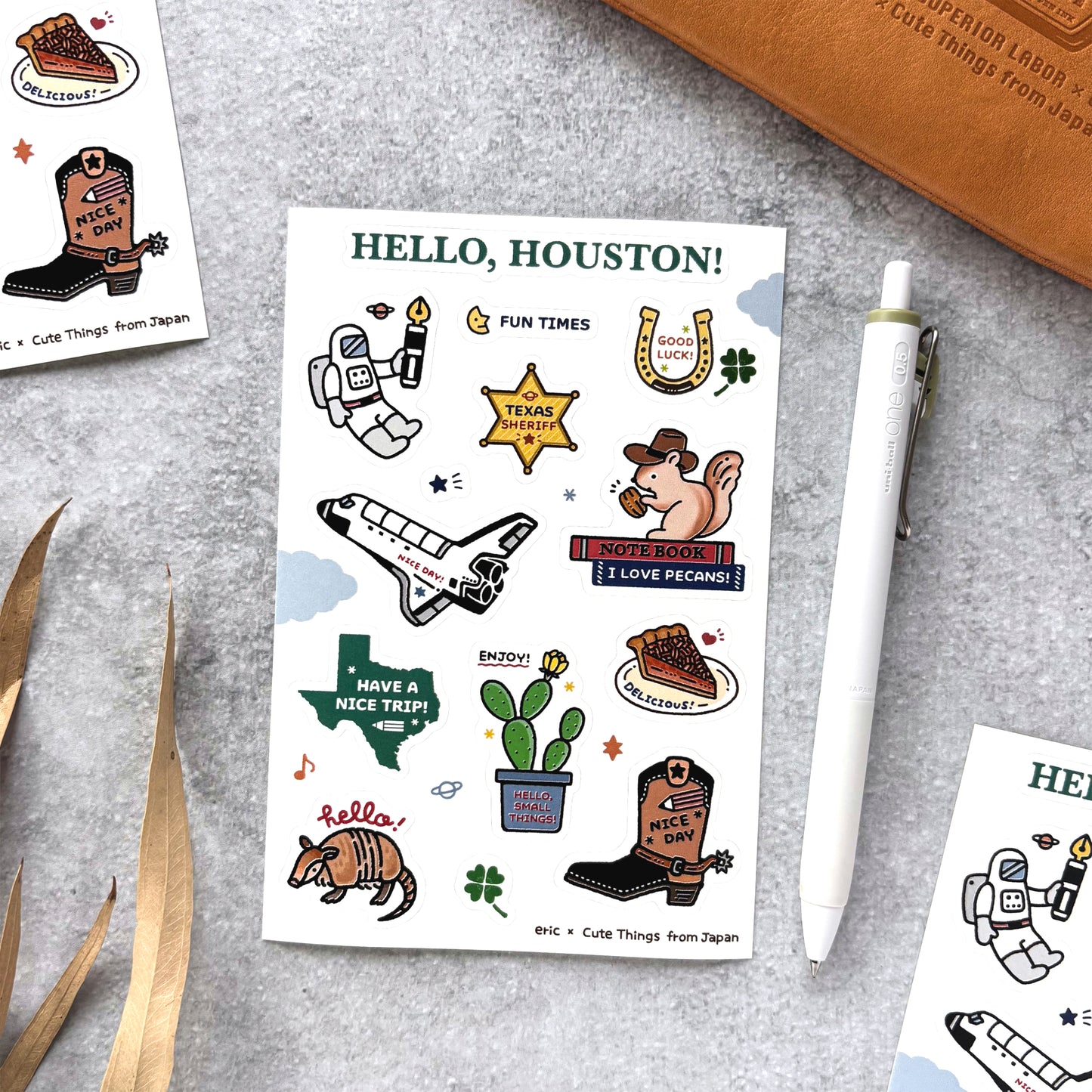 eric x CTFJ / Hello Houston Stickers
