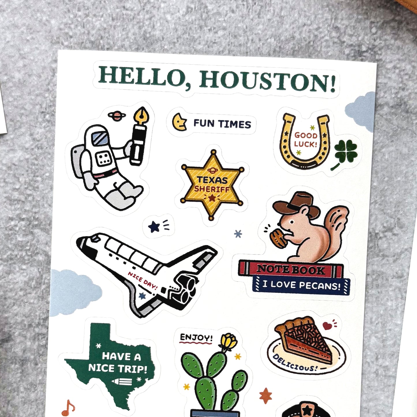 eric x CTFJ / Hello Houston Stickers