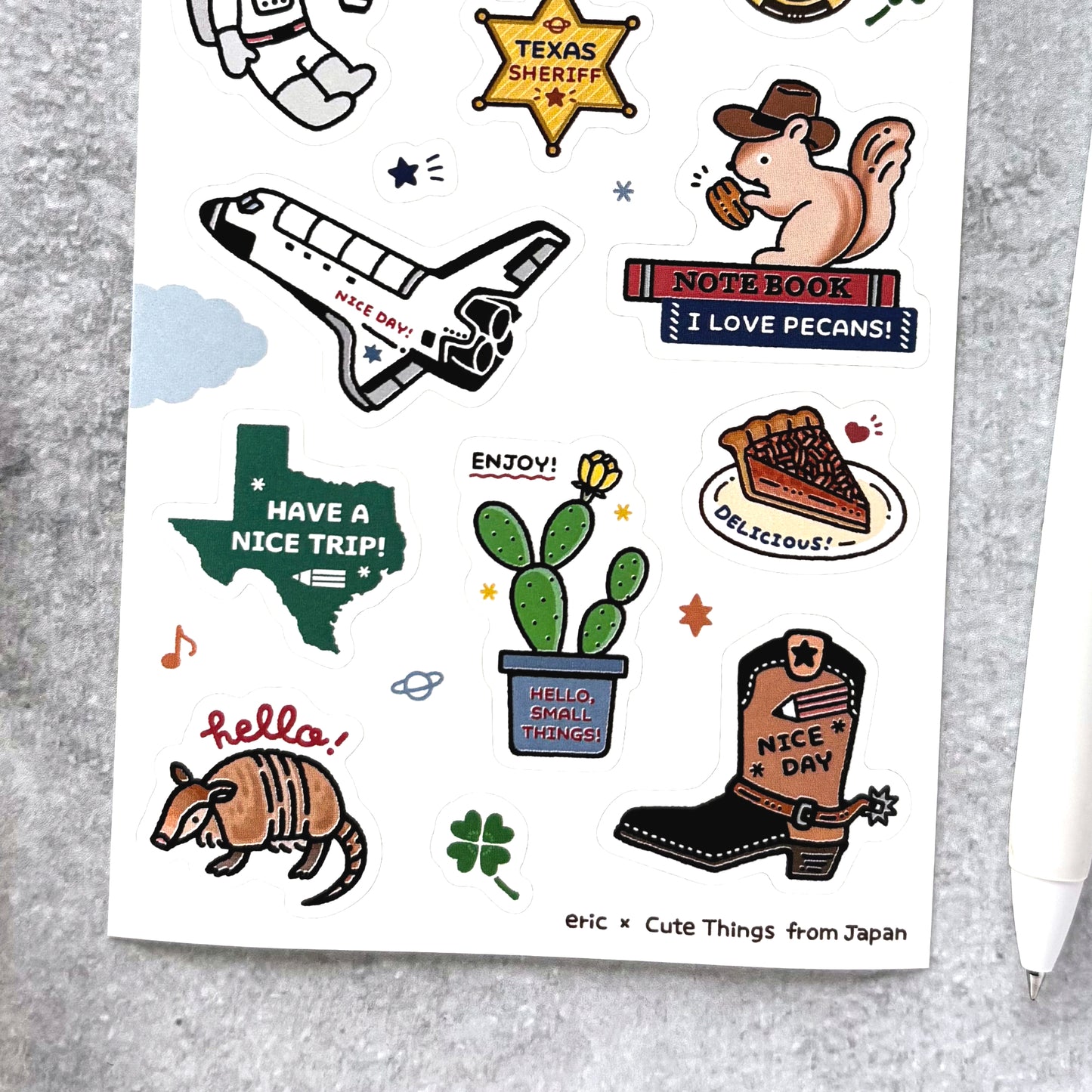 eric x CTFJ / Hello Houston Stickers